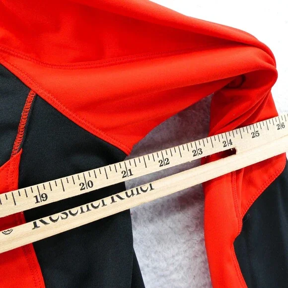 Obermeyer Jacket Large Womens‎ Orange 1/4 Zip Aspen Ski Colorado Casual Sporty - Picture 8 of 14